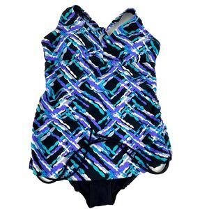 Tropical Honey  Bathing Suit Women's 12 Swim Swimwear One Piece Nylon Stretch